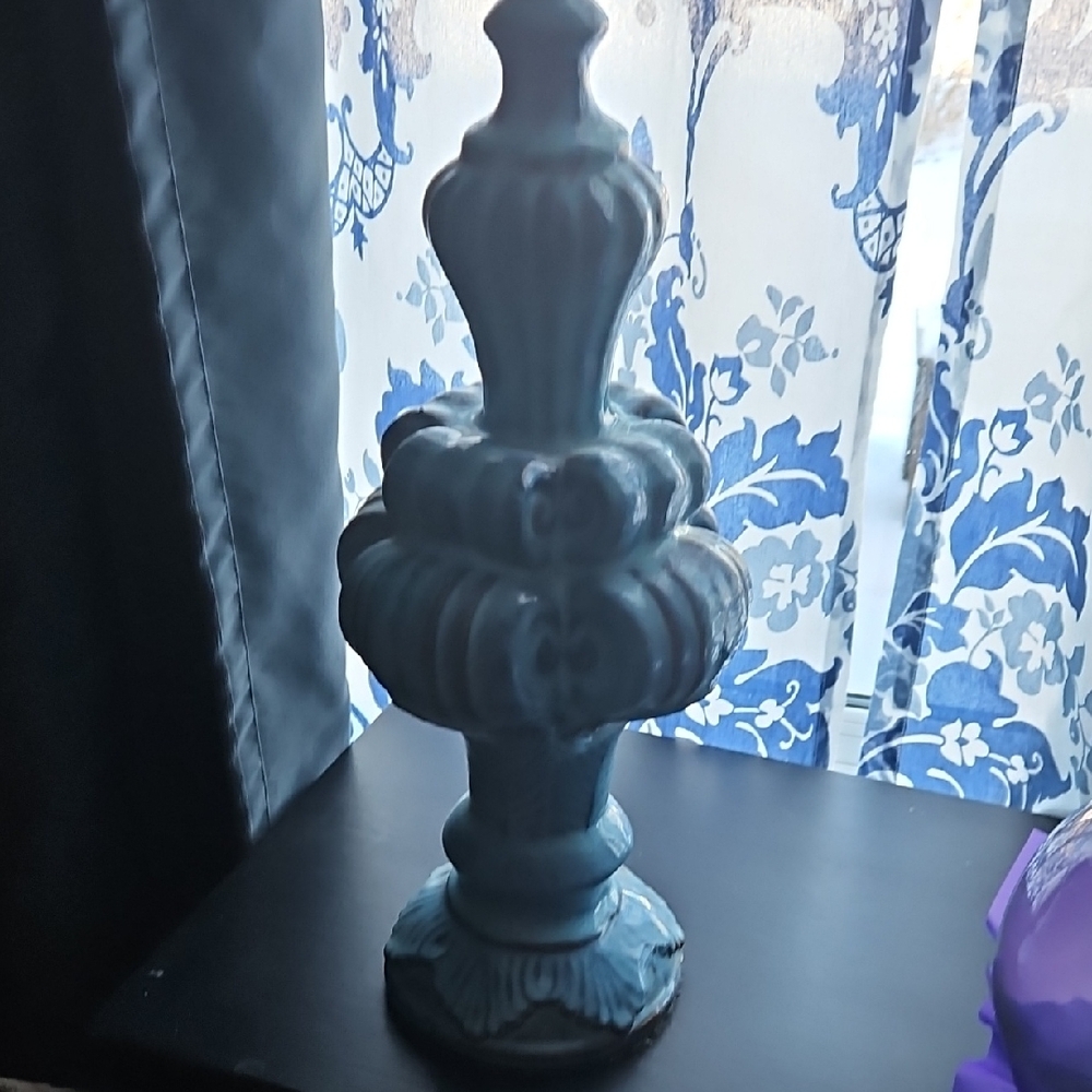 Chic Blue Decorative Finial